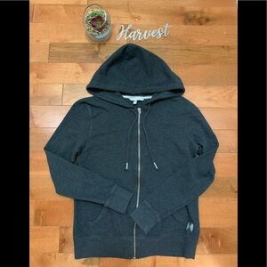 Victoria’s Secret Full Zip Up Hooded Sweatshirt Hoodie With Sequin Logo Size XS